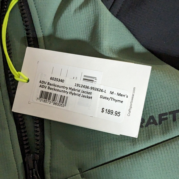 MEC Craft full zip green hoodie brand new in packaging with tags Men's medium - Picture 3 of 3